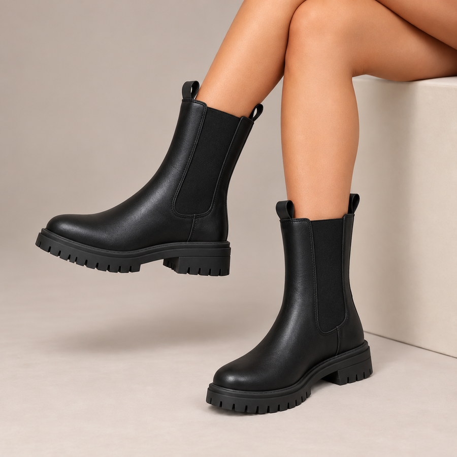 Eglantine Chunky Sole Chelsea Boots