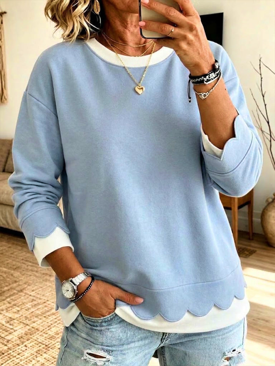 Trina sweatshirt in Light Blue