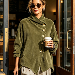 Gwyneth corduroy top detail