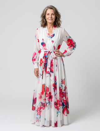 Marva | Floral Wrap Maxi Dress