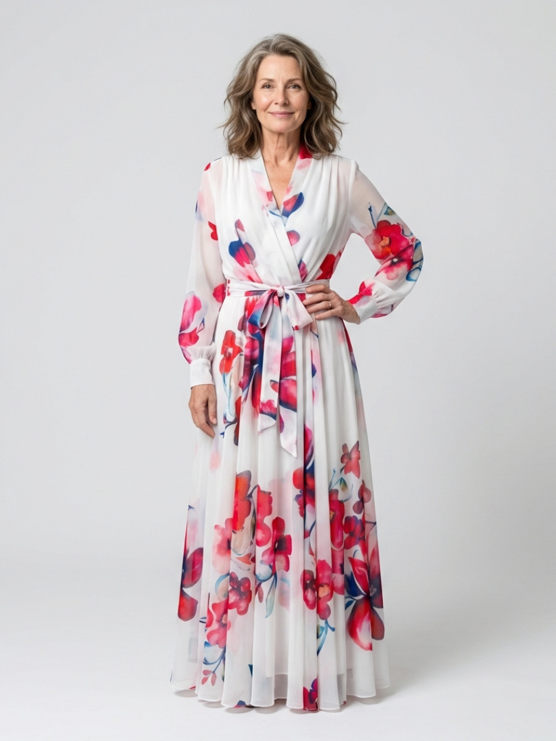 Marva | Floral Wrap Maxi Dress