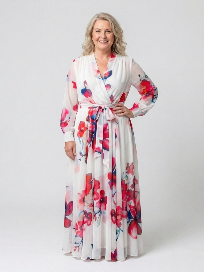 Marva | Floral Wrap Maxi Dress