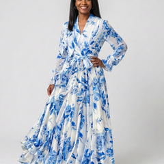 Marva | Floral Wrap Maxi Dress