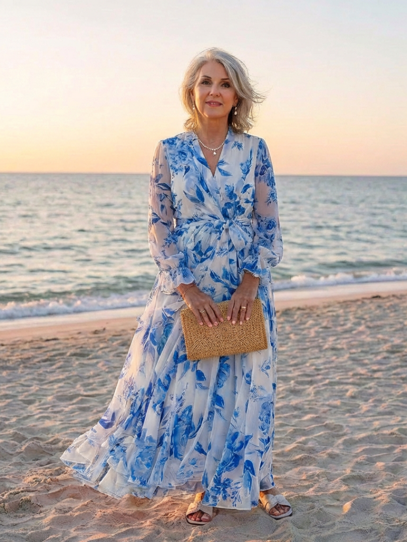 Marva | Floral Wrap Maxi Dress