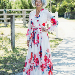 Marva | Floral Wrap Maxi Dress