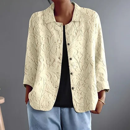 Delphinette | Yellow Tonal Floral Blouse