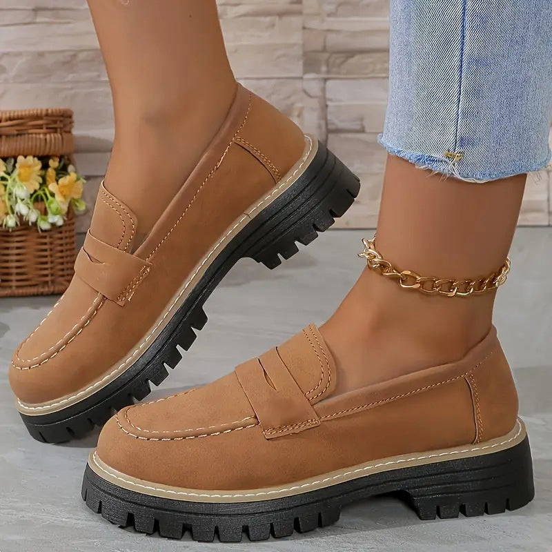 Margot penny loafers in Dark Brown