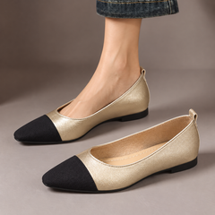 Winslow Two-Tone Pointed Ballet Flats