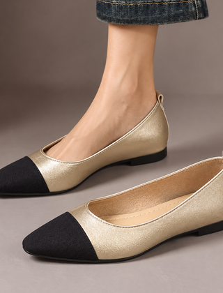 Winslow Two-Tone Pointed Ballet Flats