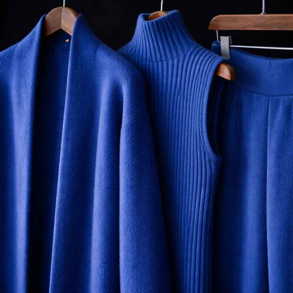 Leanne three-piece knit set