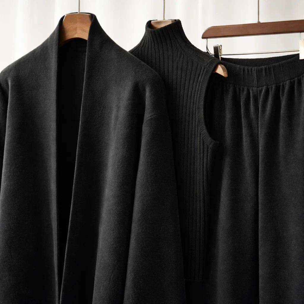 Leanne three-piece knit set