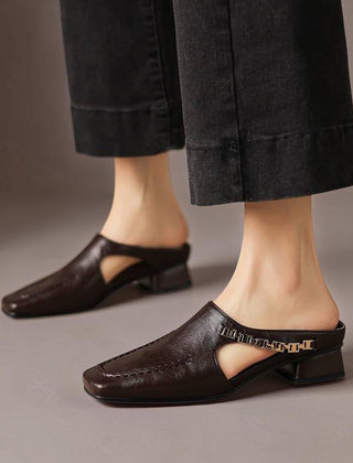 Verbena Square-Toe Mules