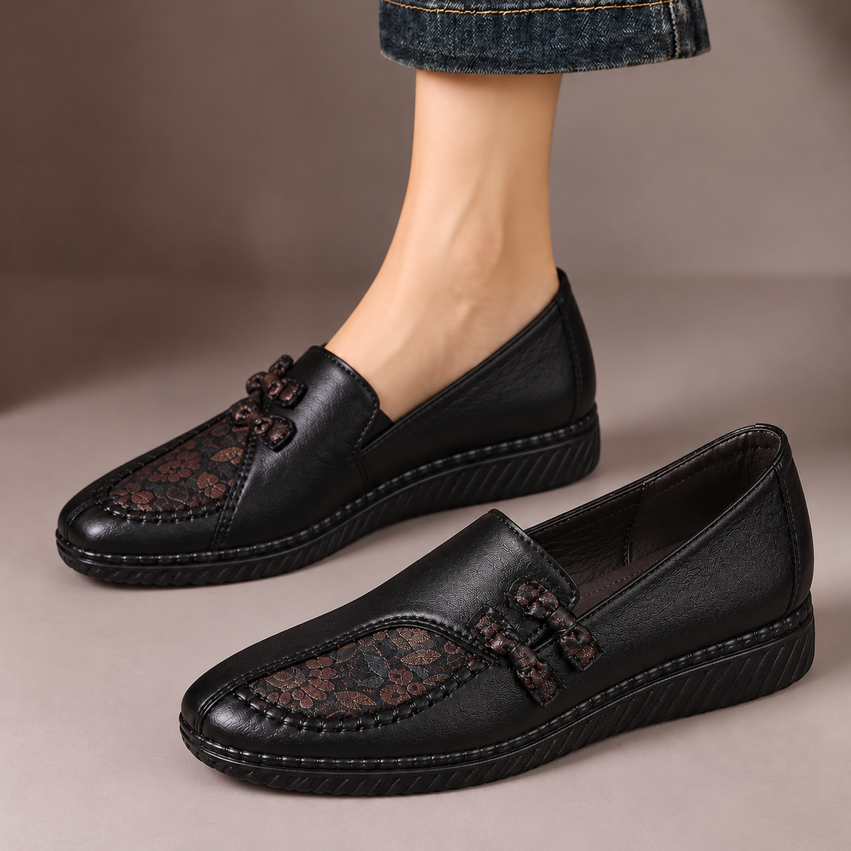 Ianthe Floral Detail Comfort Loafers