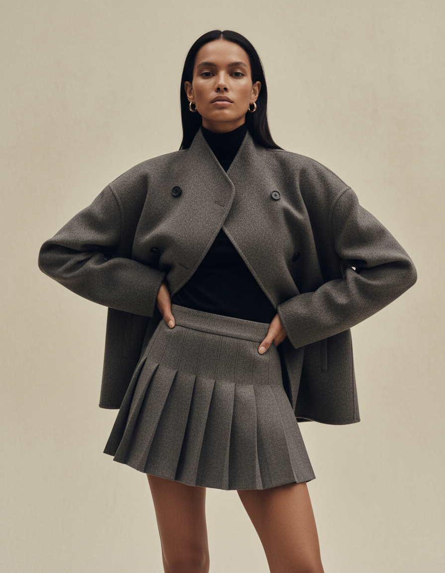 Cathy | Asymmetrical Button Longline Coat