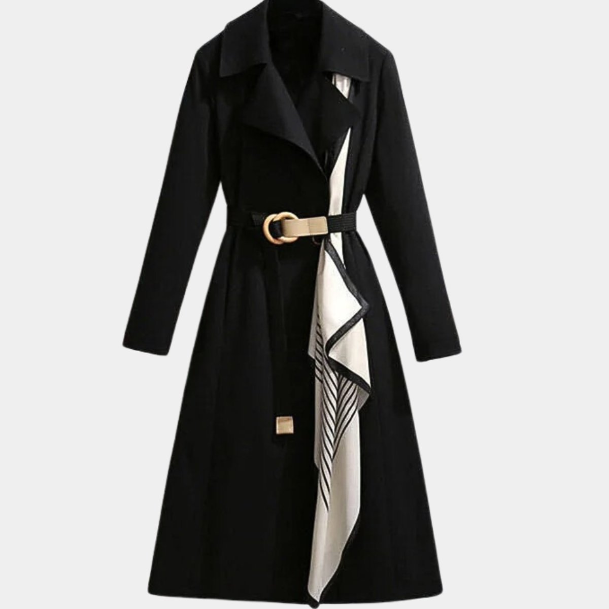 Mabry Belted Classic Midi Trench Coat