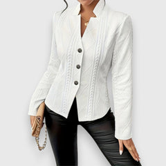 Vesper Textured Button-Front Cardigan