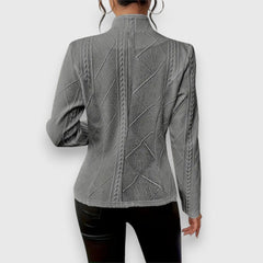 Vesper Textured Button-Front Cardigan