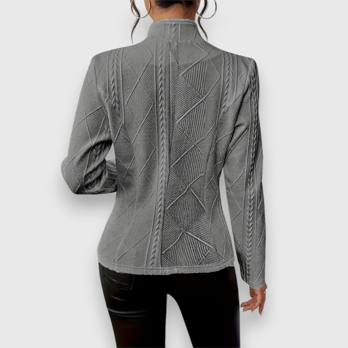Vesper Textured Button-Front Cardigan