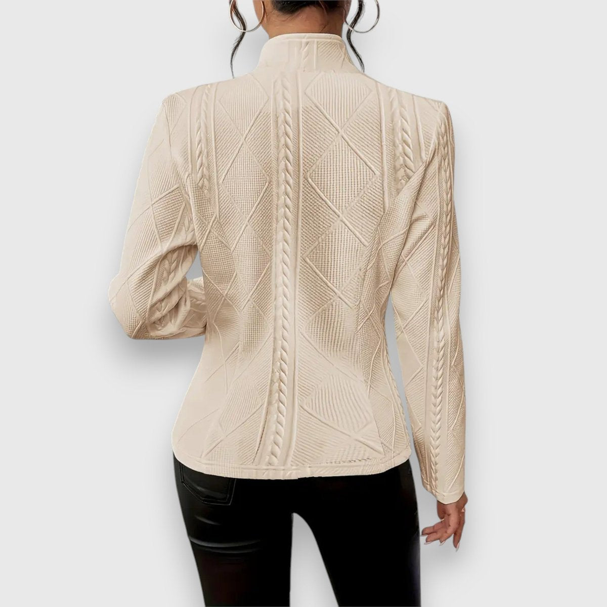 Vesper Textured Button-Front Cardigan