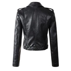 Sibyl Cropped Belted Moto Jacket