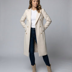 Araminta Double-Breasted Longline Overcoat