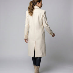 Araminta Double-Breasted Longline Overcoat