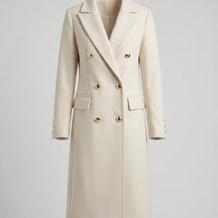 Araminta Double-Breasted Longline Overcoat