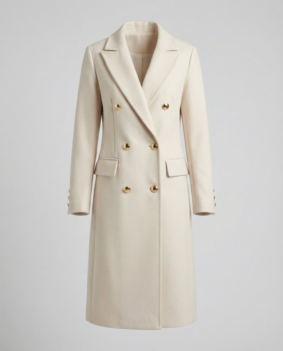 Araminta Double-Breasted Longline Overcoat
