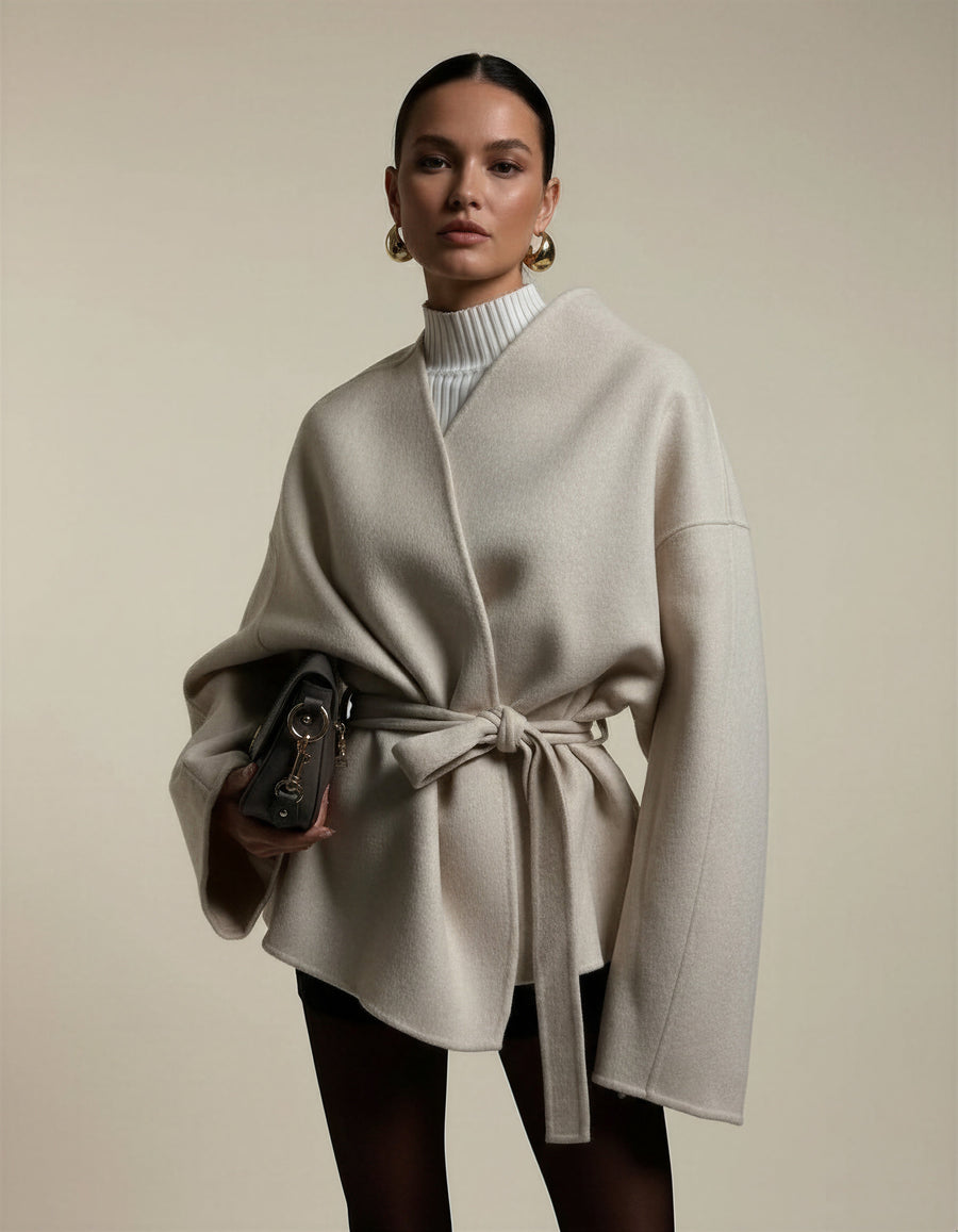 Katherine | Tie Waist Tailored Coat