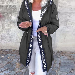 Willa hooded drawstring midi parka