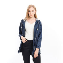 Bryony hooded drawstring coat