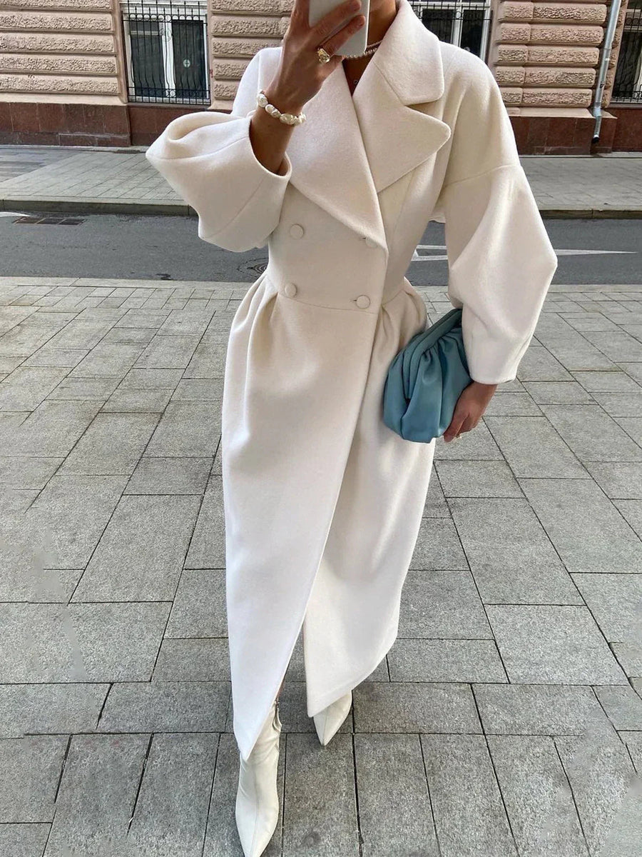 Christa | Longline Double-Breasted Coat