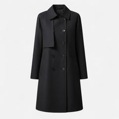 Odalys Tailored Mid-Length Coat in Black