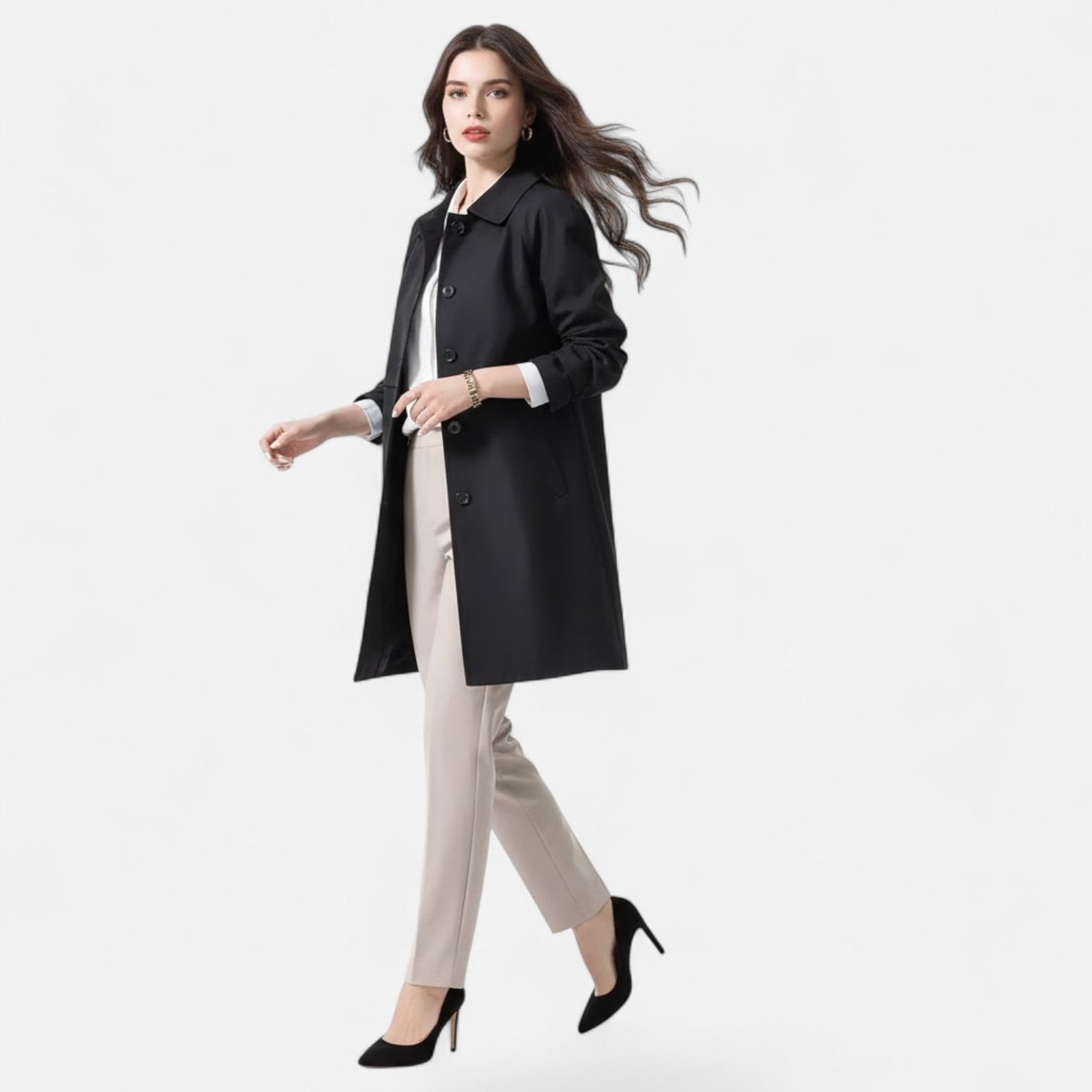 Odalys Tailored Mid-Length Coat