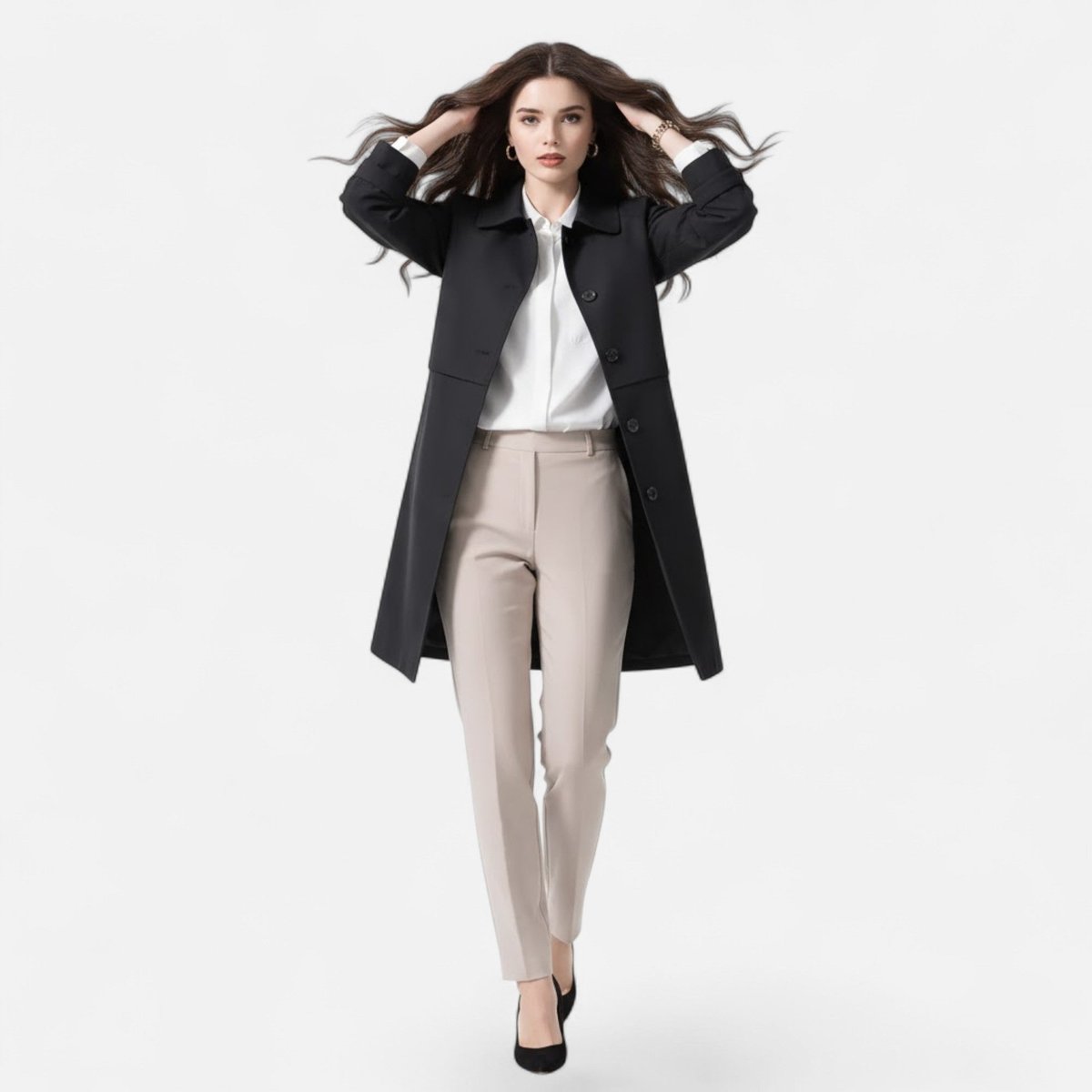 Odalys Tailored Mid-Length Coat