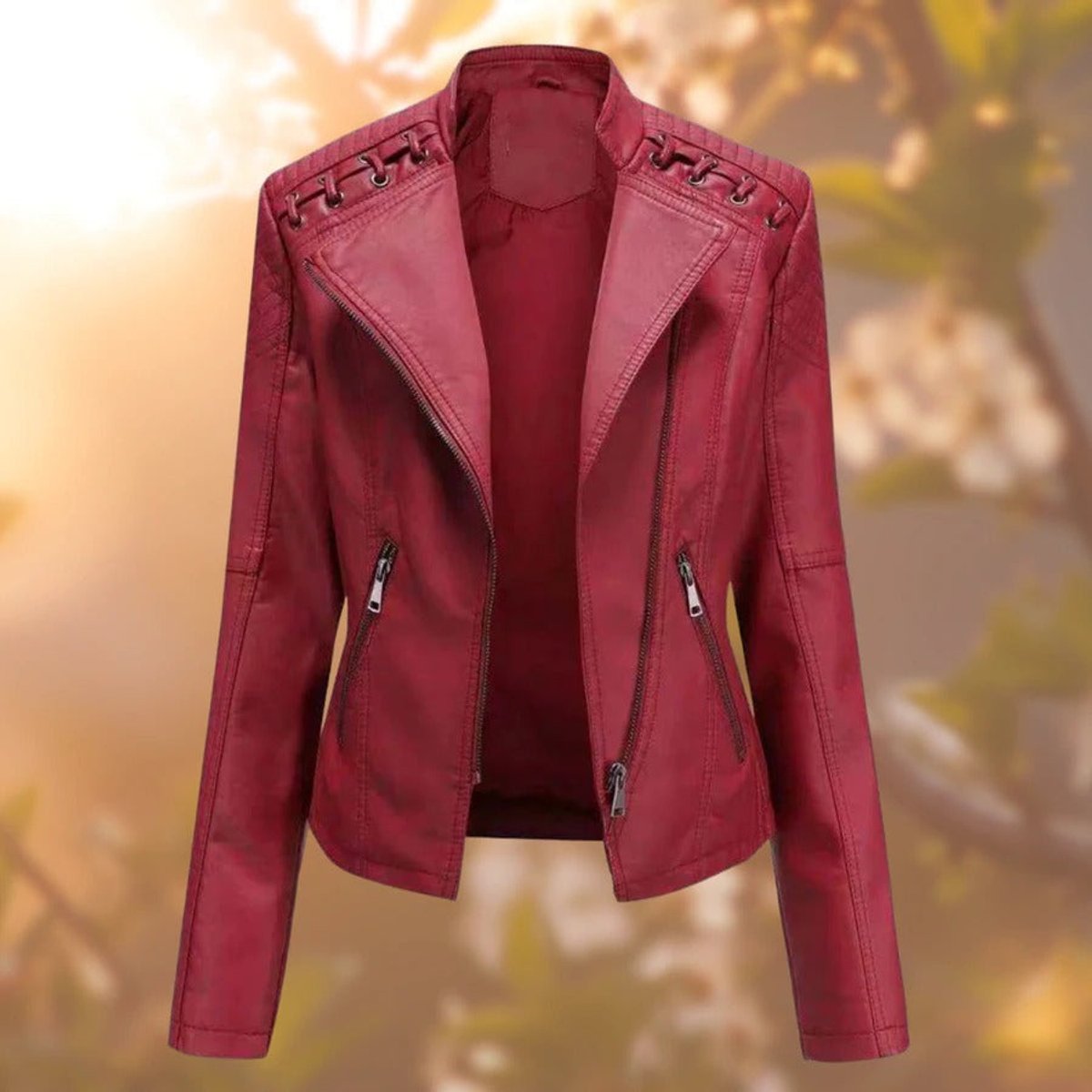 Ronnie Moto-Style Zip-Up Jacket