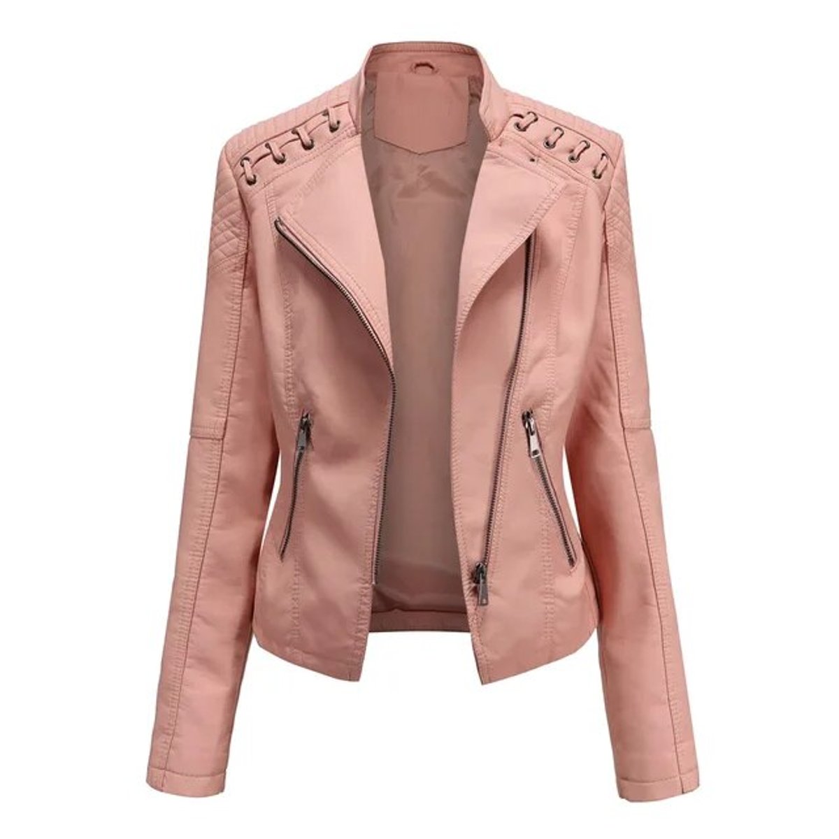 Ronnie Moto-Style Zip-Up Jacket