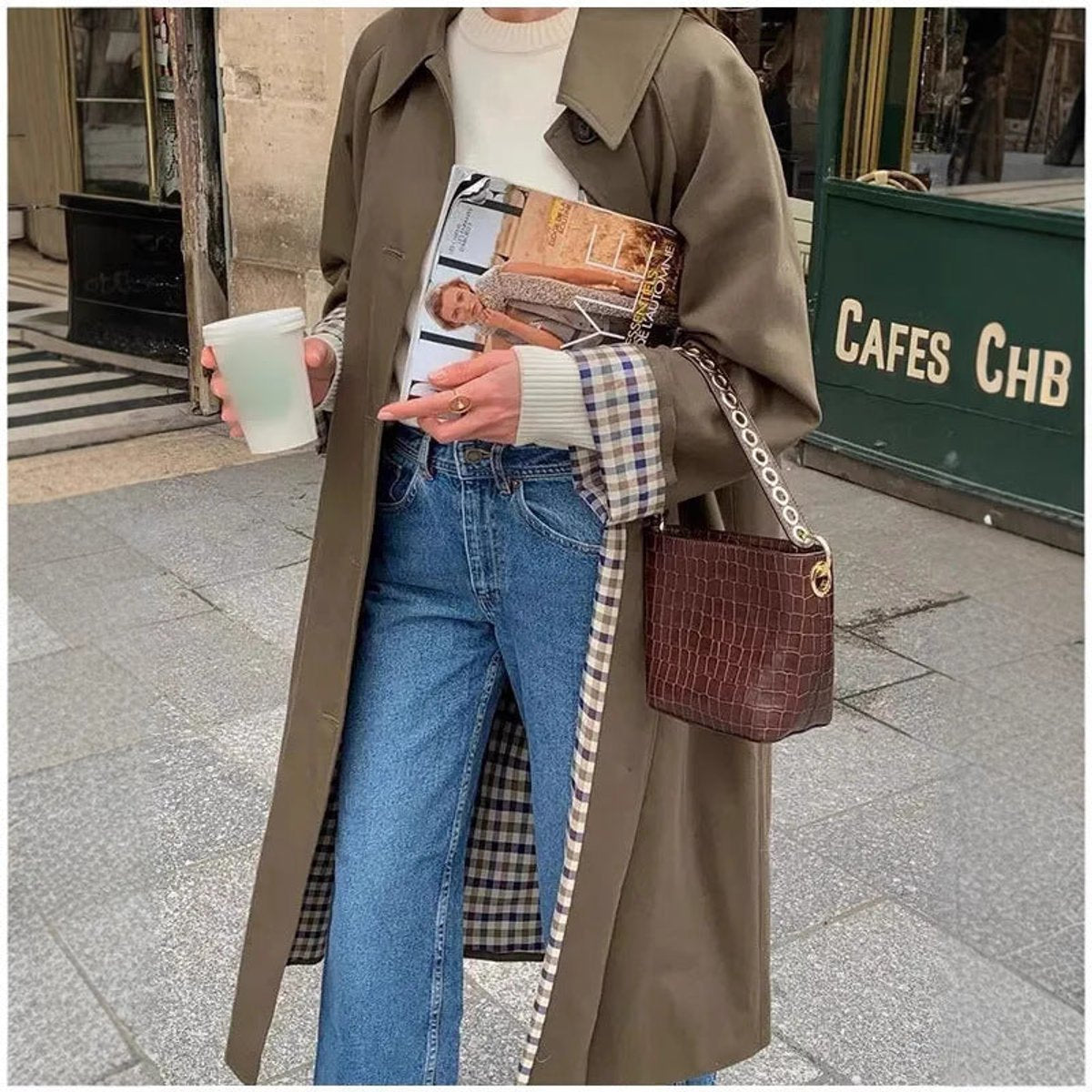 Linette Refined Oversized Long Trench Coat