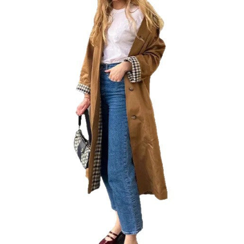 Linette Refined Oversized Long Trench Coat