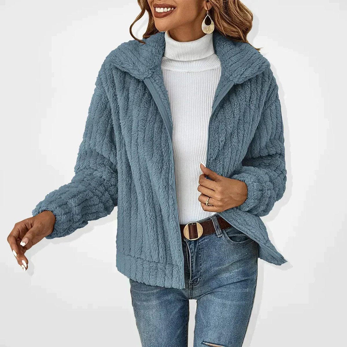 Charis Cozy Zip-Up Jacket
