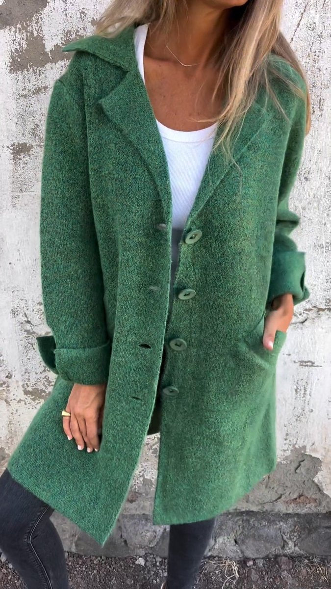 Evadne Relaxed Longline Lapel Coat