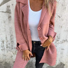 Evadne Relaxed Longline Lapel Coat