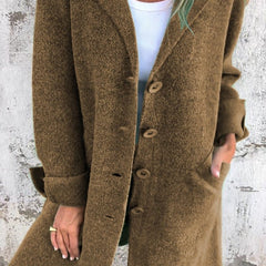 Evadne Relaxed Longline Lapel Coat